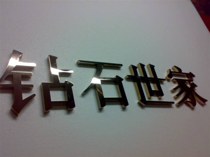 不銹鋼字